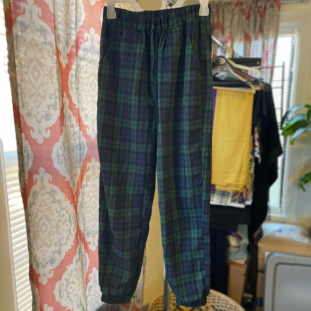 Plaid Joggers